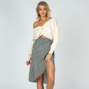 Princess Polly Hazey Floral Wrap Skirt